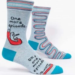 BlueQ Men's Crew Socks: One More Episode