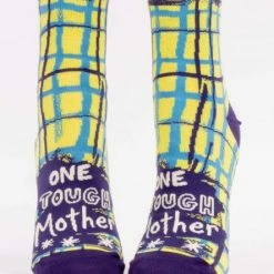 BlueQ Women's Ankle Socks "One Tough Mother" Clothing & Accessories