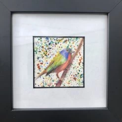 Ashley Donaldson Aka Flatbed Red (Findlay, OH) Art & Artists Local Artist Of The Week: Ashley Donaldson (Flatbed Red)-Painted Bunting