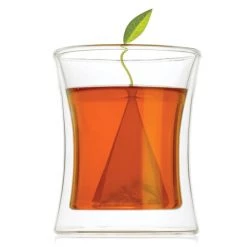 Tea Forte "Poom" Double-Sided Insulated Glass Tea Cup