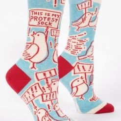 Clothing & Accessories BlueQ Women's Crew Socks: Protest Socks