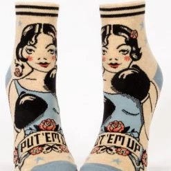 BlueQ Women's Ankle Sock: Put 'Em Up Clothing & Accessories