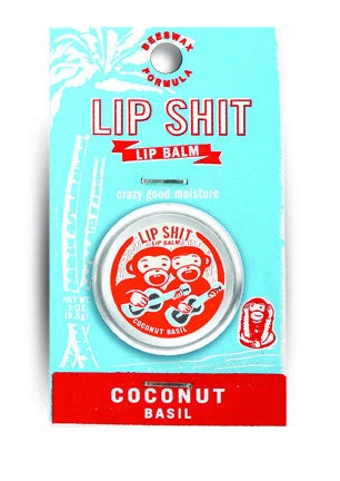 BlueQ Lip Shit Lip Balm (Coconut & Basil) 1 BlueQ Lip Shit Lip Balm (Coconut & Basil)