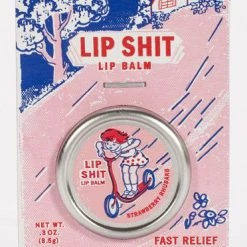 BlueQ Lip Shit Lip Balm (Strawberry & Rhubarb)