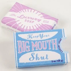 BlueQ Luxury Bar Soap: "Keep Your Big Mouth Shut" Just For Laughs