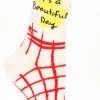 Clothing & Accessories BlueQ Women's Crew Socks "It's A Beautiful Day, Don't Fuck It Up"