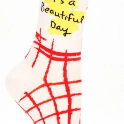 Clothing & Accessories BlueQ Women's Crew Socks "It's A Beautiful Day, Don't Fuck It Up"
