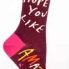 BlueQ Women's Crew Socks "Hope You Like Amazing" Clothing & Accessories