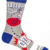 Clothing & Accessories BlueQ Men's Crew Socks: Baseball Socks