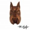 Household Michael Healy Door Knocker: Oiled Bronze Cast Aluminum Dog Knocker (Schnauzer)