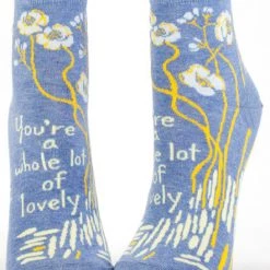BlueQ Women's Ankle Socks "You're A Whole Lot Of Lovely"