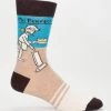 BlueQ Men's Crew Socks: "Mr Perfect" Clothing & Accessories