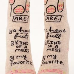 BlueQ Women's Ankle Socks "You Are My Favorite" Clothing & Accessories