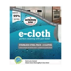 E-cloth Stainless Steel Cleaning Cloths (2)