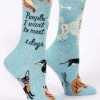 BlueQ Women's Crew Socks: People I Want To Meet: 1. Dogs