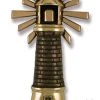 Michael Healy Door Knocker: Brass/Bronze Lighthouse Household