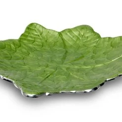 Julia Knight 15" Round Leaf Platter In Mojito Household
