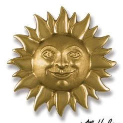 Michael Healy Door Knocker: Smiling Sun Face