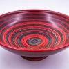 Richard Ruehle (Findlay, OH) Art & Artists Local Artist Of The Week: Richard Ruehle-Large Red/Black Dyed Birch Veneer Footed Bowl