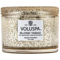 Voluspa Boxed Blond Tabac Scented Candle W/Lid