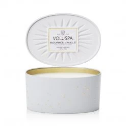 Voluspa Boxed Bourbon Vanille Scented Candle W/Lid Household